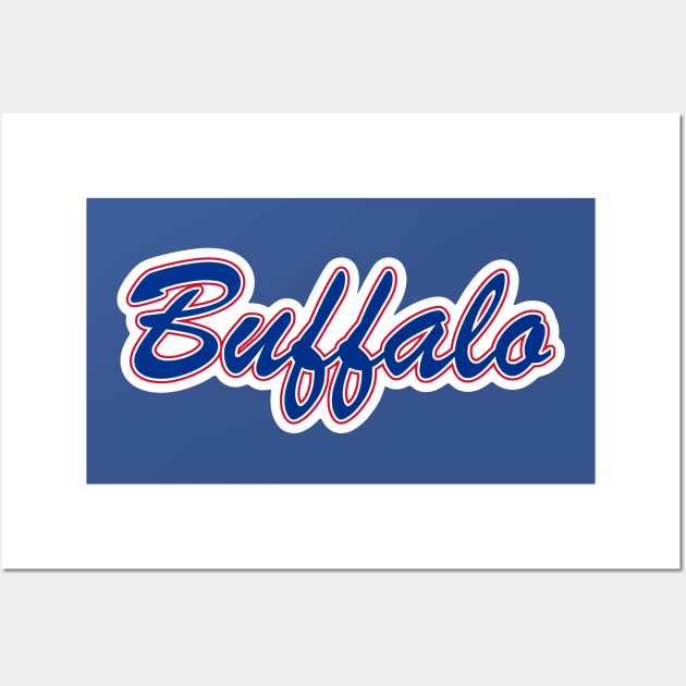 Football Fan of Buffalo Wall Art by gkillerb